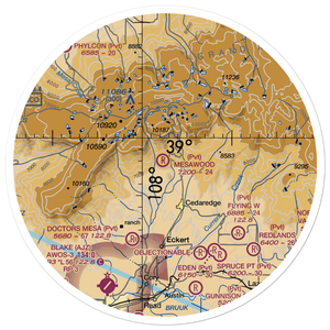 Mesawood Airpark (6CO2) VFR Sectional Sticker (30 mile)