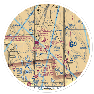 Burnham Field (6CO1) VFR Sectional Sticker (30 mile)