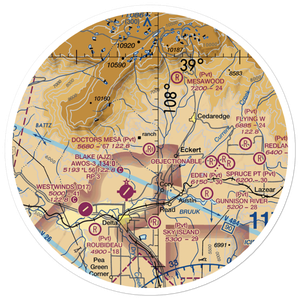 Doctors Mesa Airport (6CO0) VFR Sectional Sticker (30 mile)