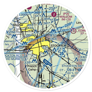 Harley Airport (6CL8) VFR Sectional Sticker (20 mile)