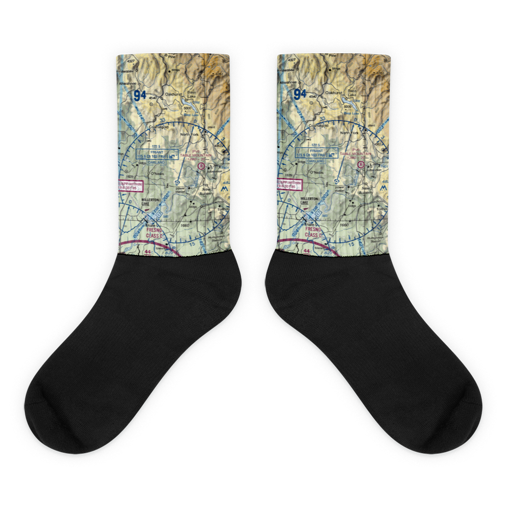 Mark Franz Private Strip (6CL6) VFR Sectional Socks 