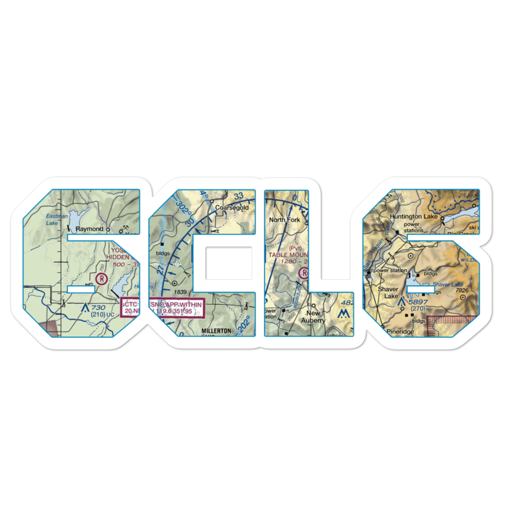 Mark Franz Private Strip (6CL6) VFR Sectional Sticker 