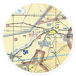 Depue Airport (6CA8) VFR Sectional Sticker (30 mile)