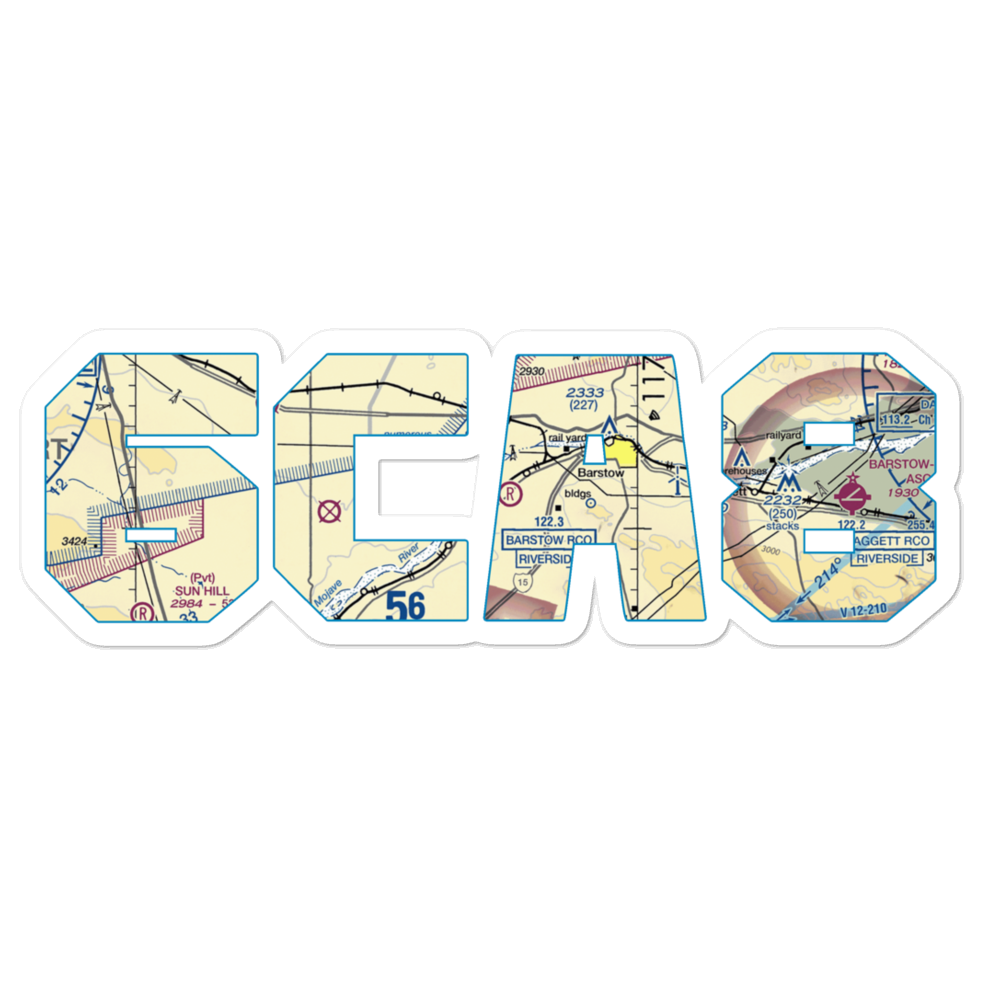 Depue Airport (6CA8) VFR Sectional Sticker 