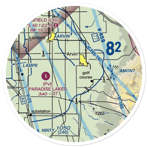 J&J Crop Dusters Inc Airport (6CA7) VFR Sectional Sticker (20 mile)