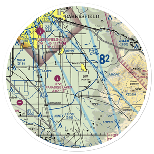 J&J Crop Dusters Inc Airport (6CA7) VFR Sectional Sticker (30 mile)