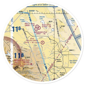 Valley Vista Airport (6CA5) VFR Sectional Sticker (30 mile)