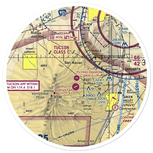Flying Diamond Airport (6AZ8) VFR Sectional Sticker (30 mile)