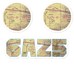 Ash Creek Airport (6AZ5) VFR Sectional Sticker Pack