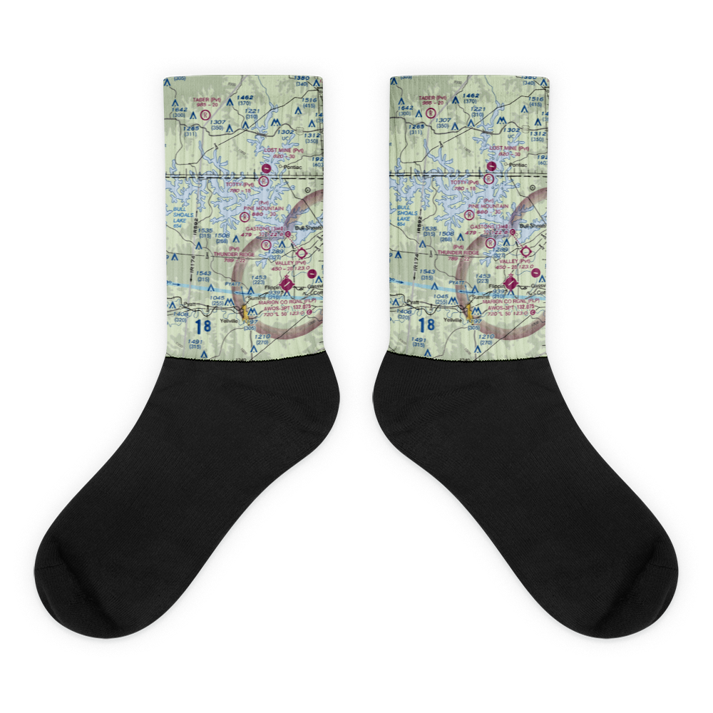 Pine Mountain Airpark (6AR9) VFR Sectional Socks 