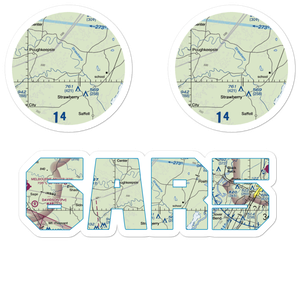 Mc Donald's Airstrip (6AR5) VFR Sectional Sticker Pack