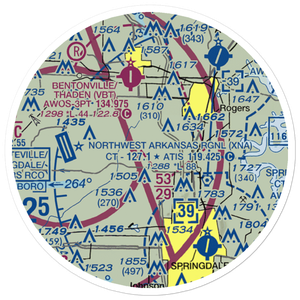 Elder Airstrip (6AR1) VFR Sectional Sticker (20 mile)