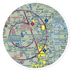 Elder Airstrip (6AR1) VFR Sectional Sticker (30 mile)