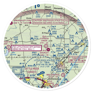 Cypress Creek Airpark (6AR0) VFR Sectional Sticker (30 mile)