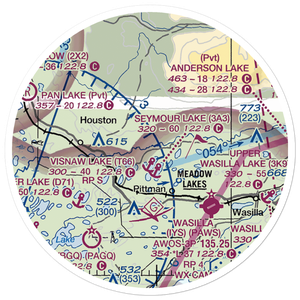Cizek North Airport (6AK9) VFR Sectional Sticker (20 mile)
