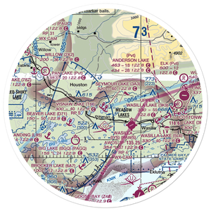 Tulakes Airport (6AK8) VFR Sectional Sticker (30 mile)