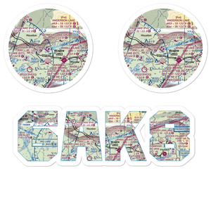 Tulakes Airport (6AK8) VFR Sectional Sticker Pack