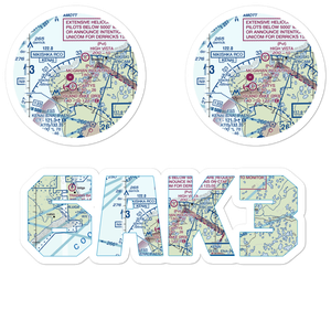 Butler Aviation Airport (6AK3) VFR Sectional Sticker Pack