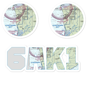Platinum Mine Airport (6AK1) VFR Sectional Sticker Pack