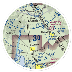 Richey Airfield (69XA) VFR Sectional Sticker (20 mile)