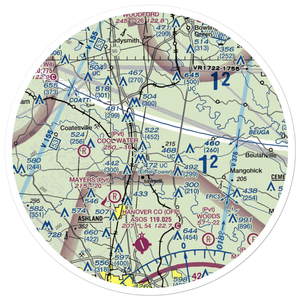 Meadow Farm Airport (69VA) VFR Sectional Sticker (30 mile)