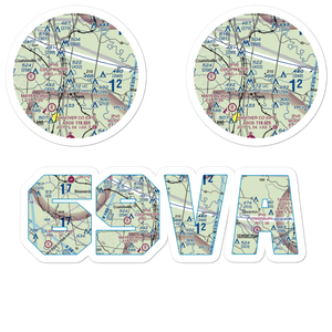 Meadow Farm Airport (69VA) VFR Sectional Sticker Pack