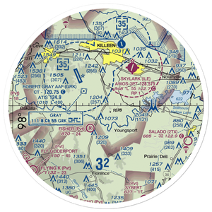 White Airport (69TS) VFR Sectional Sticker (30 mile)