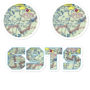 White Airport (69TS) VFR Sectional Sticker Pack