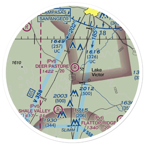 Deer Pasture Airport (69TE) VFR Sectional Sticker (20 mile)