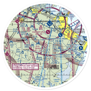 Dean Airport (69TA) VFR Sectional Sticker (30 mile)
