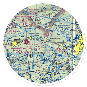 Hurst Airport (69PA) VFR Sectional Sticker (30 mile)