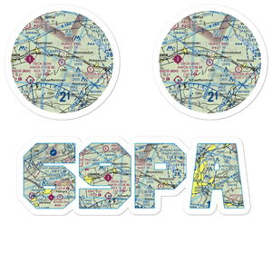 Hurst Airport (69PA) VFR Sectional Sticker Pack