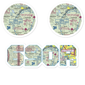 Dick Fisher Airport (69OR) VFR Sectional Sticker Pack