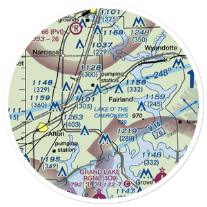 Green Country Airpark (69OK) VFR Sectional Sticker (20 mile)