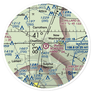 Schulze's Airport (69OI) VFR Sectional Sticker (20 mile)