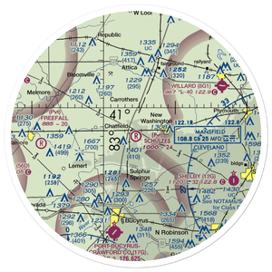 Schulze's Airport (69OI) VFR Sectional Sticker (30 mile)