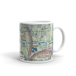 Clute's Hilltop Airport (69NC) VFR Sectional  Mug