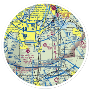 Hall Airport (69MY) VFR Sectional Sticker (30 mile)