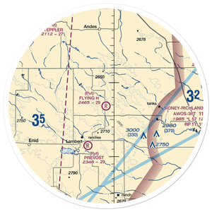 Flying H Airport (69MT) VFR Sectional Sticker (30 mile)