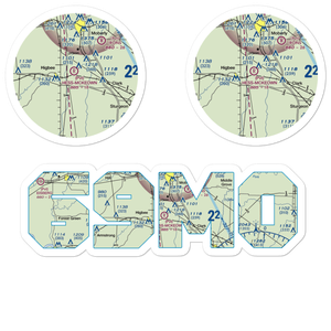 Hess-Mckeown Airport (69MO) VFR Sectional Sticker Pack