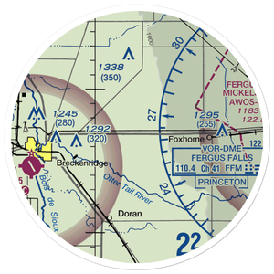 Yaggie Private Airport (69MN) VFR Sectional Sticker (20 mile)