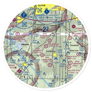 Chiles Airpark (69KS) VFR Sectional Sticker (30 mile)