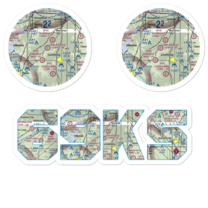 Chiles Airpark (69KS) VFR Sectional Sticker Pack