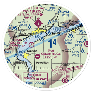 Sinele's Sunset Strip (69IS) VFR Sectional Sticker (20 mile)