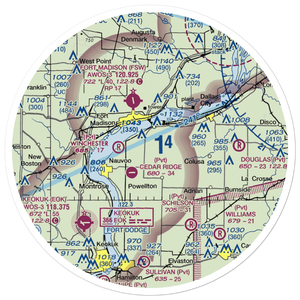 Sinele's Sunset Strip (69IS) VFR Sectional Sticker (30 mile)