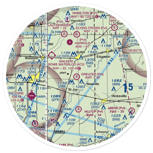 Greuter Field (69II) VFR Sectional Sticker (30 mile)