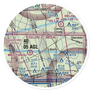 Unicorn Place Airport (69FD) VFR Sectional Sticker (20 mile)