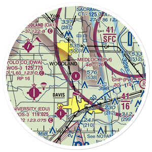 Medlock Field (69CL) VFR Sectional Sticker (20 mile)