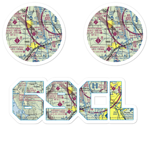 Medlock Field (69CL) VFR Sectional Sticker Pack