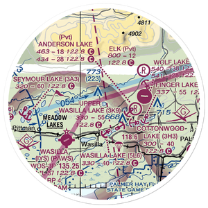 Memory Lake Seaplane Base (69AK) VFR Sectional Sticker (20 mile)